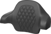Thumbnail for SADDLEMEN Tour-Pak? Backrest Pad - Lattice Stitch - Blue Stitch - FL '14-'24 814-07-15001