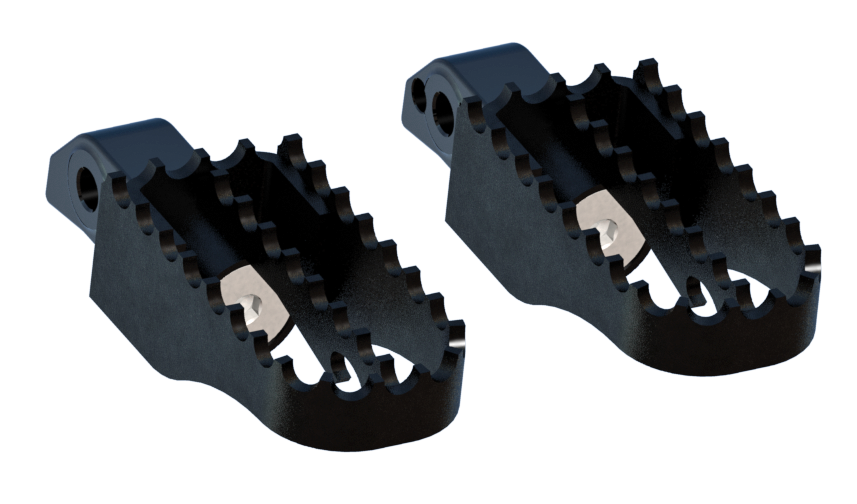Mx Style Style Foot Pegs Passenger Black