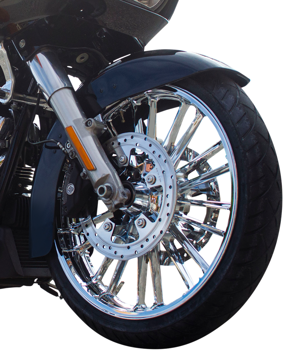 COASTAL MOTO Wheel - Atlantic - Front - Dual Disc/without ABS - Chrome - 21x3.5 - '00-'07 FL 3D-ATL213CH07