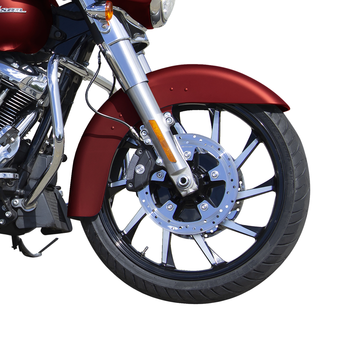 COASTAL MOTO Wheel - Hurricane 3D - Front - Dual Disc/without ABS - Black - 21x3.5 - '08+ FL 3D-HUR213BC