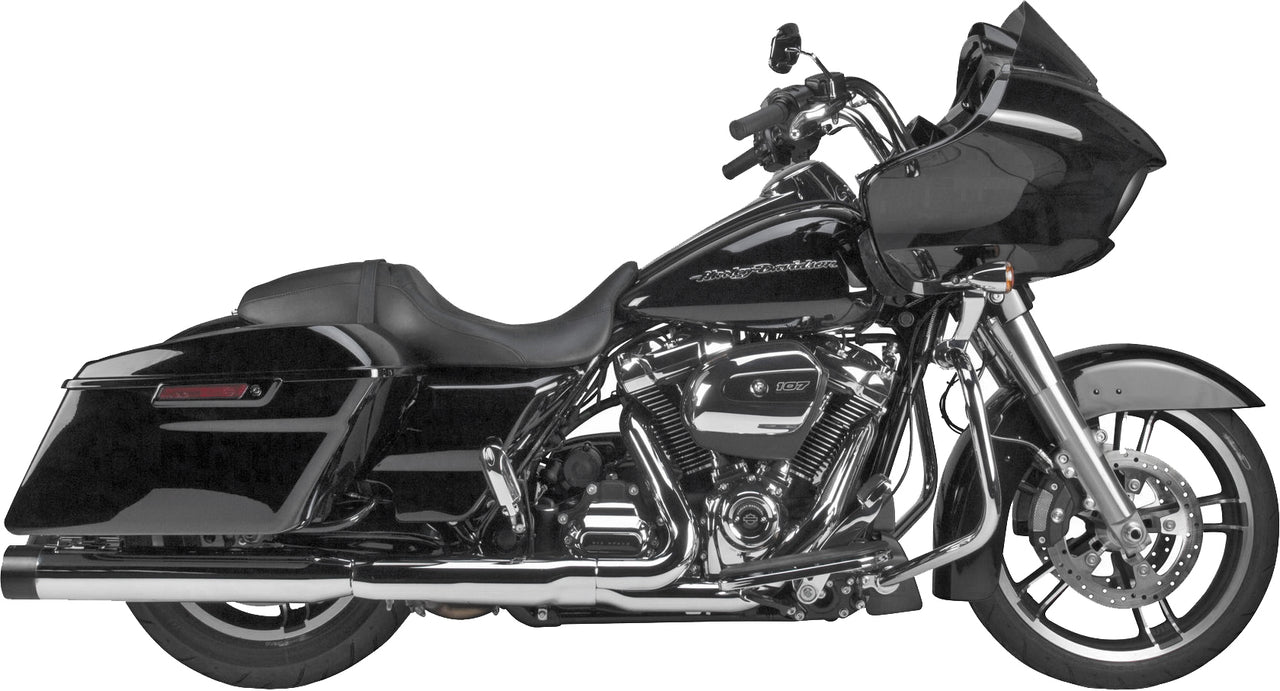 Comp S Slip On Touring M8 Chrome W/Black End Cap