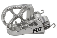 Thumbnail for Flo Footpeg Low Silver Yam 10mm Back 12mm Down