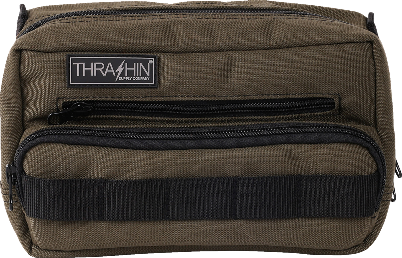 THRASHIN SUPPLY CO. Handlebar Bag Plus - Green THB-0010
