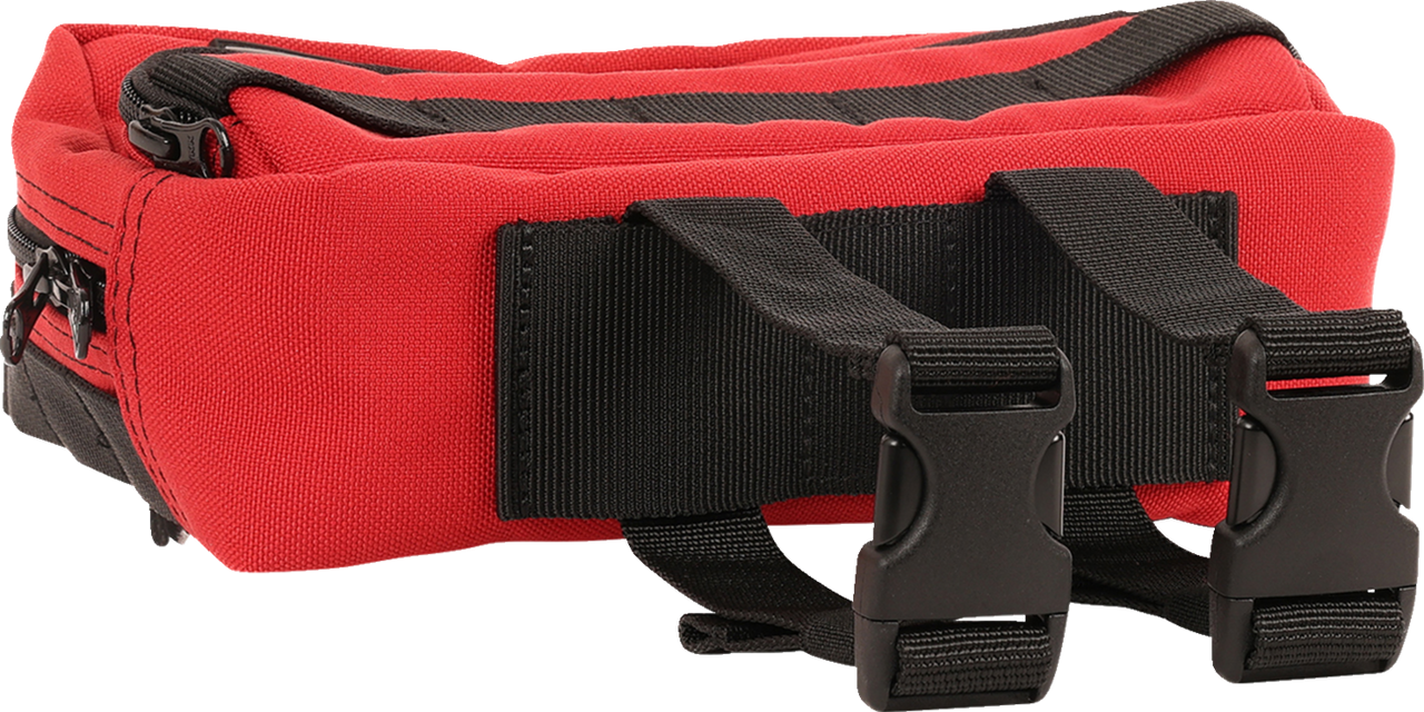 THRASHIN SUPPLY CO. Handlebar Bag Plus - Red THB-0017