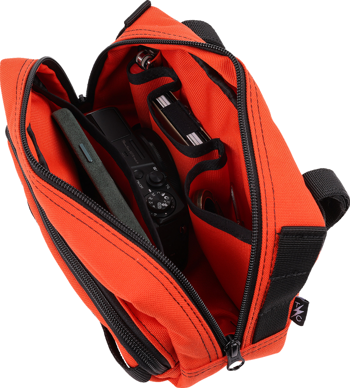 THRASHIN SUPPLY CO. Handlebar Bag Plus - Orange THB-0028