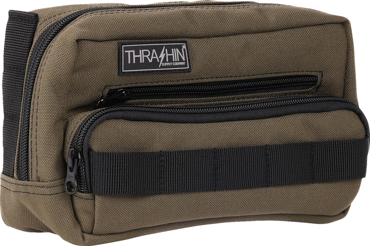 THRASHIN SUPPLY CO. Handlebar Bag Plus - Green THB-0010