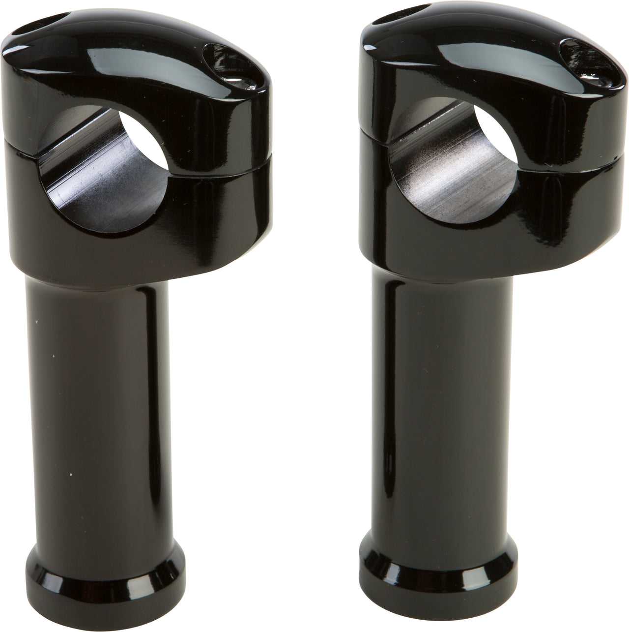 Blk Riser Kit 1.25" Dia Bars W/ Separate Top Clamp