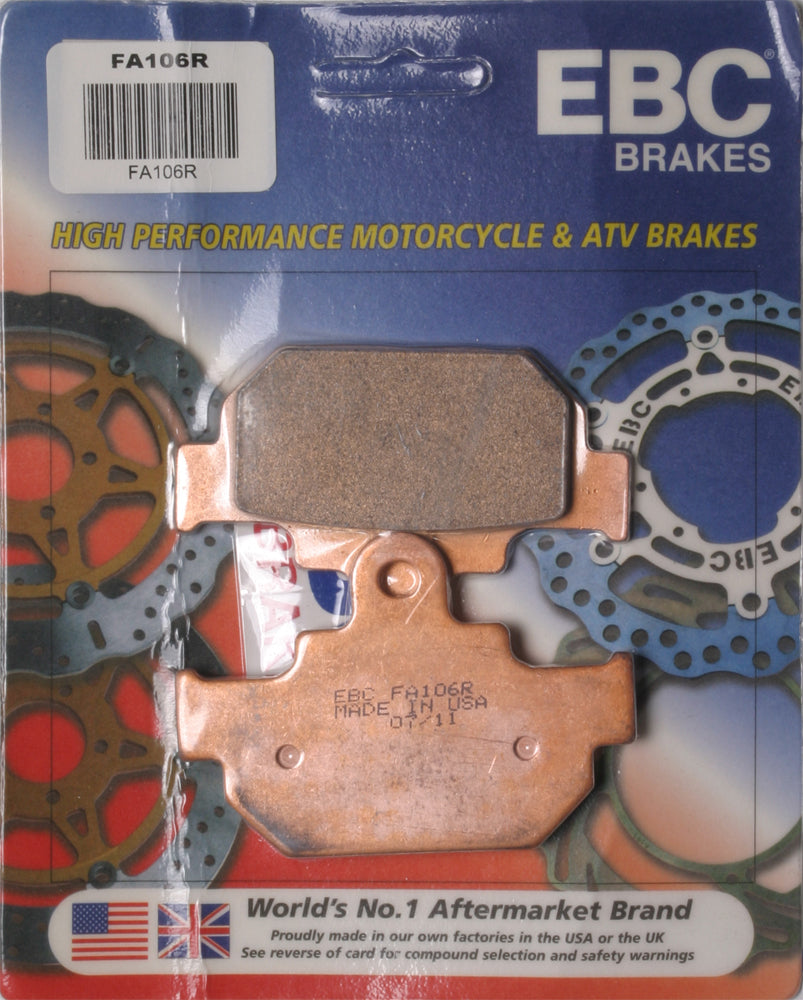 Brake Pads Fa106r Sintered R Series