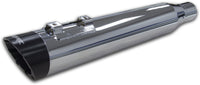 Thumbnail for Comp S 2in1 Exhaust Touring M8 Chrome W/Black Slash End Cap