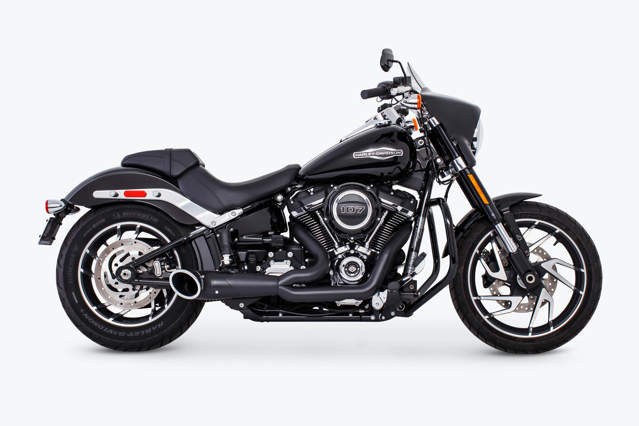 Turnout 2 1 Black W/Black Tip M8 Softail