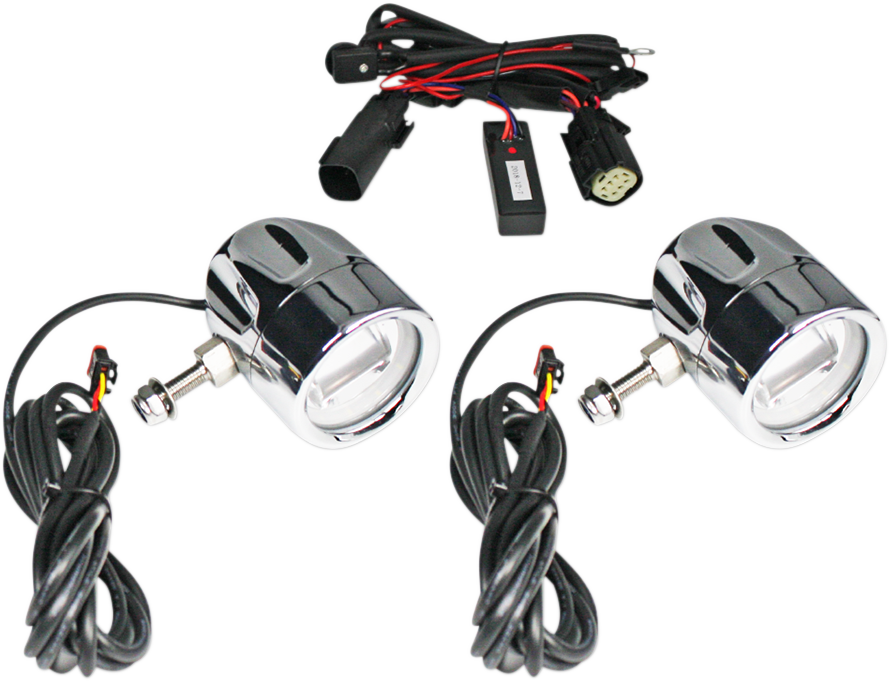 CUSTOM DYNAMICS LED Fog Light - Universal - Chrome PB-FOG-UNV-C