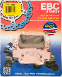 Thumbnail for Brake Pads Fa703r Sintered R Series