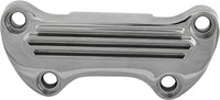 Thumbnail for Handlebar Clamp Chrome Finned W/Skirt