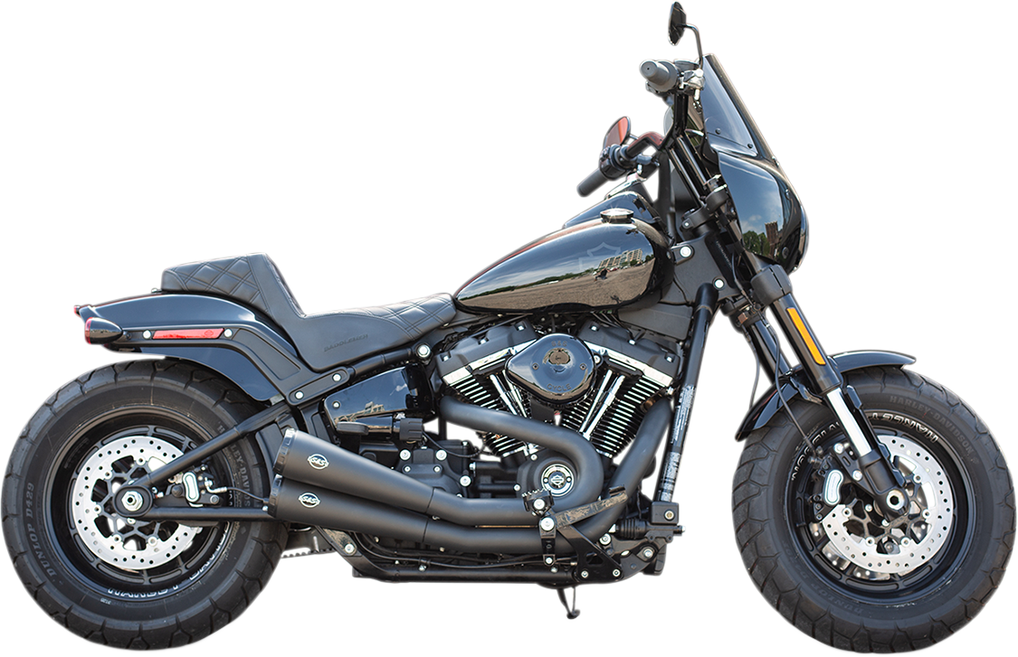 S&S CYCLE Grand National 2-2 Exhaust for Softail - Black 550-0760