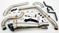 Thumbnail for Comp S 2in1 Exhaust Softail W/Turnout Brushed