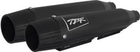 Thumbnail for Comp S Slip On Dyna/Sportster Black W/Cf End Cap