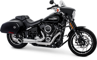 Thumbnail for Turnout 2 1 Chrome W/Black Tip `86 17 Softail