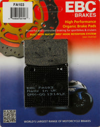 Thumbnail for Brake Pads Fa103 Organic