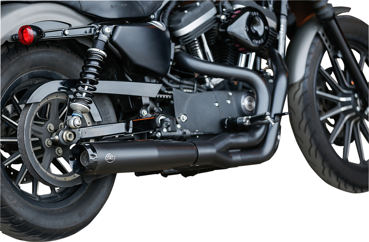 S&S CYCLE 2:1 Black Exhaust for '07-'13 XL 550-0951