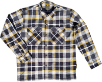 Thumbnail for SCORPION EXO Covert Flannel Shirt White/Yellow XL - Protective Riding Apparel