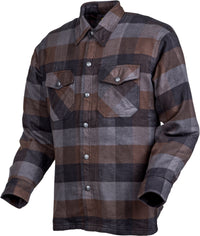 Thumbnail for SCORPION EXO Covert Moto Flannel Shirt - Black/Brown/Grey (Part Number: 13603-3)