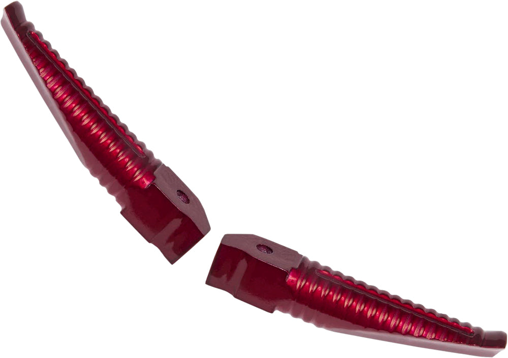Billet Aluminum Footpegs Red Anodized