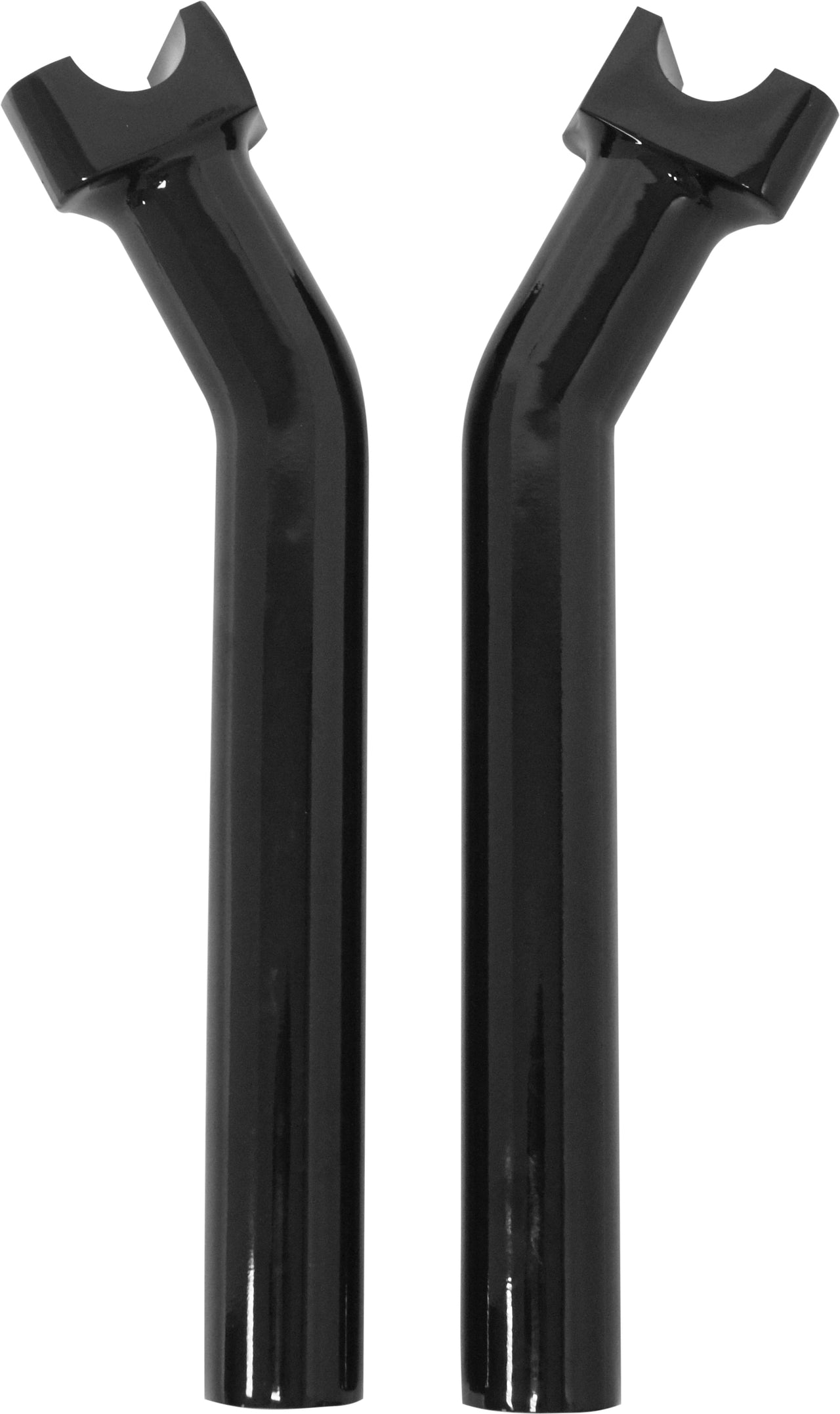 H Bar Risers 9 1/2" Pullback Black