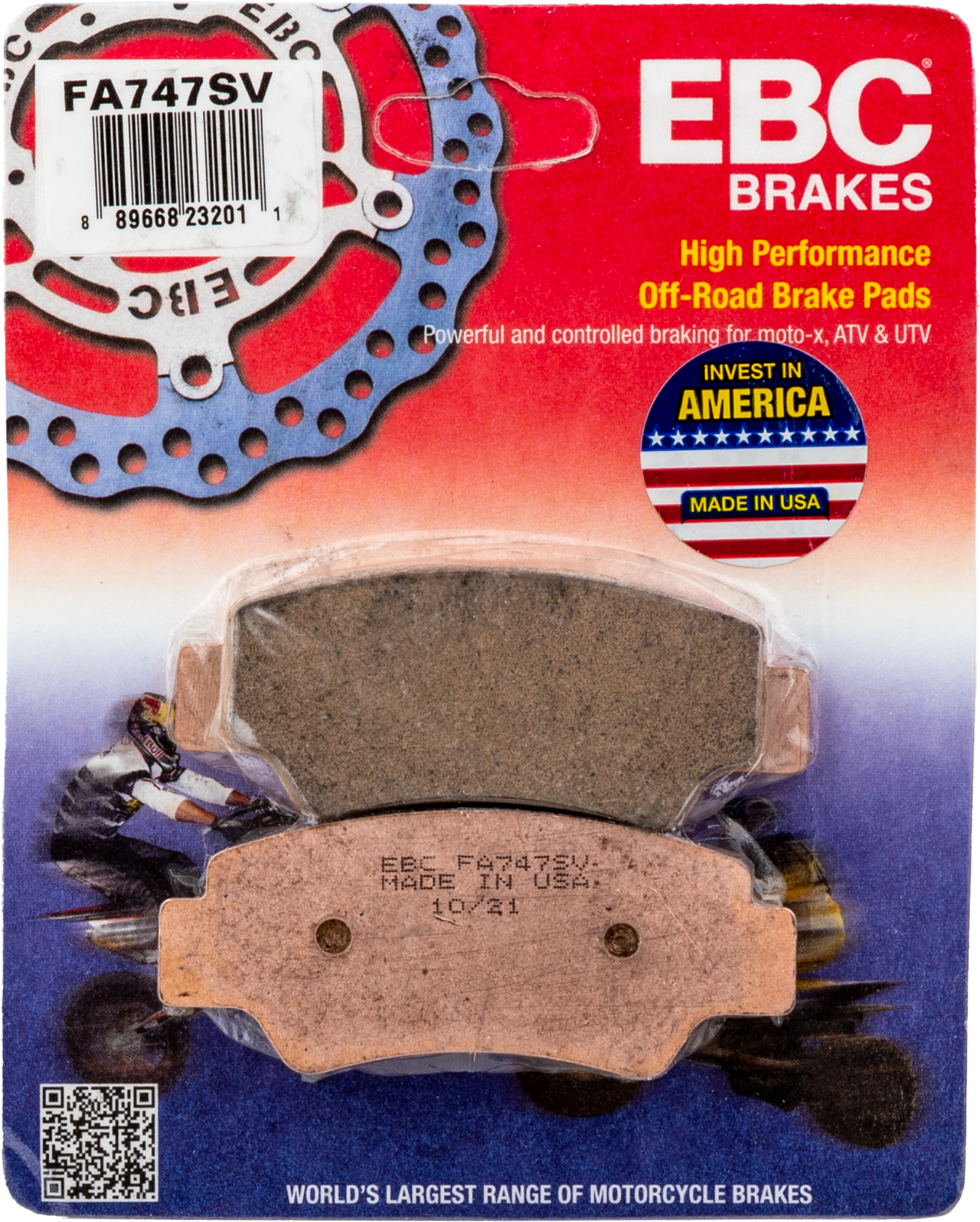Brake Pads Fa747sv Severe Duty Sv Series