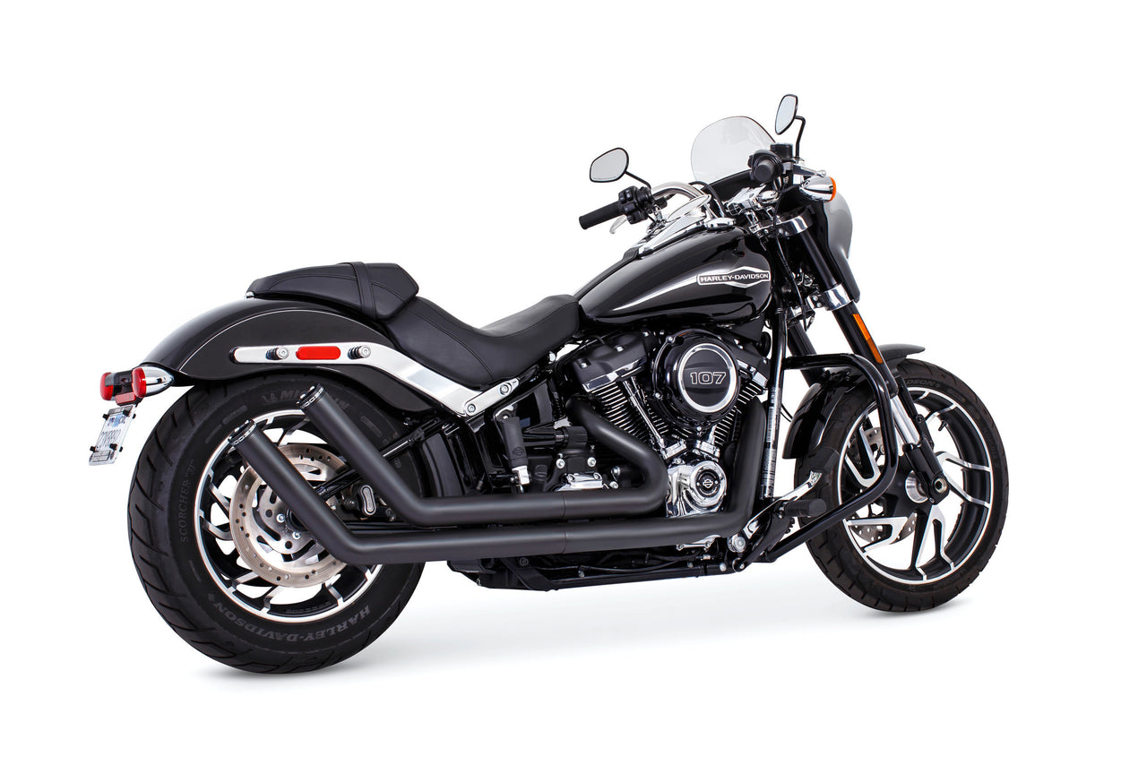 Upsweep W/Star End Cap Black M8 Softail