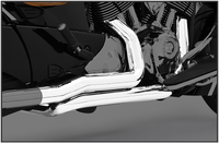 Thumbnail for True Dual Headers Chrome `14 Up Indian Ex Scout