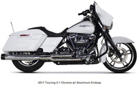 Thumbnail for Comp S 2in1 Exhaust Touring M8 Chrome W/Black End Cap
