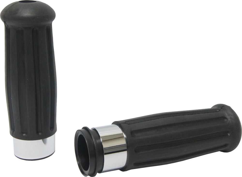Grips Vintage Chrome Ring Throttle By Wire
