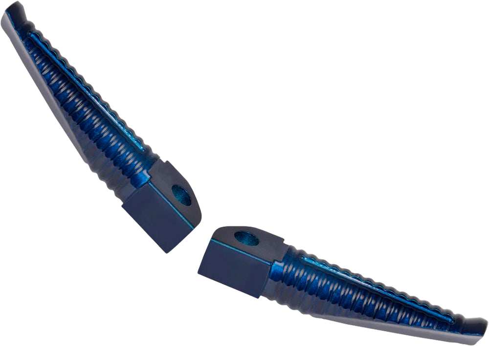 Billet Aluminum Footpegs Blue Anodized