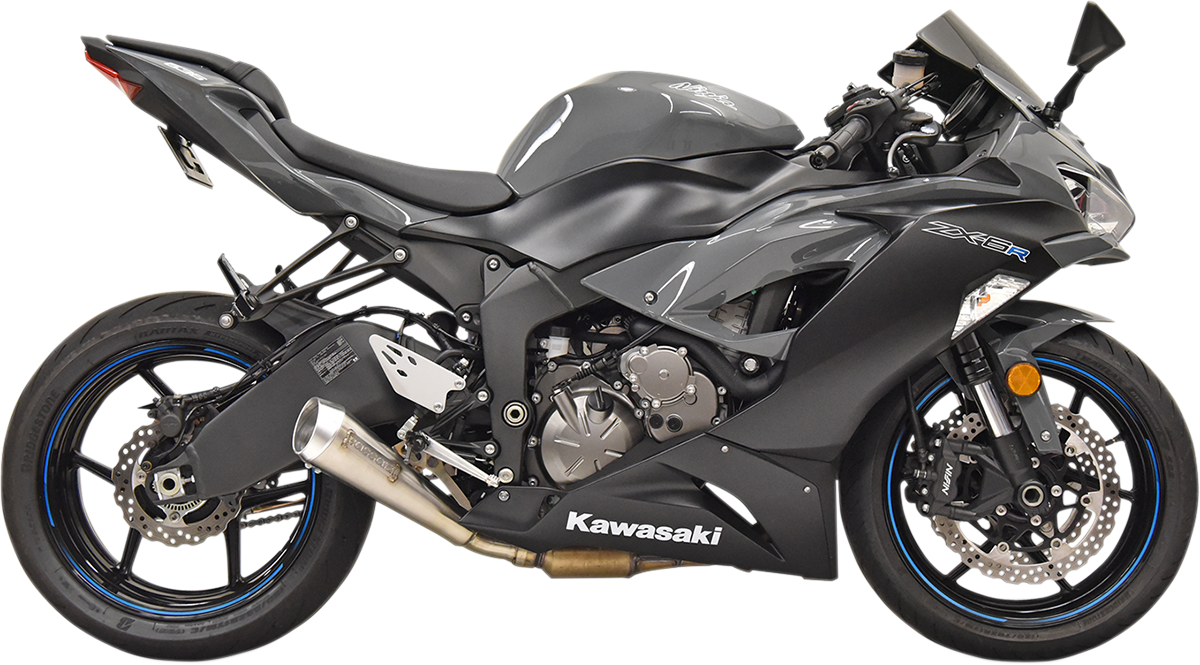 BASSANI XHAUST ZX-6R Slip-On - Stainless Steel 5Z627