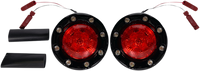 Thumbnail for CUSTOM DYNAMICS ProBEAM? Bullet Ringz* LED Turn Signals - Black/Red PB-BR-RR-IND-BR