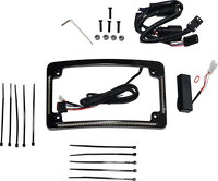 Thumbnail for CUSTOM DYNAMICS All in One License Plate Frame - Black TF05-SS6-B