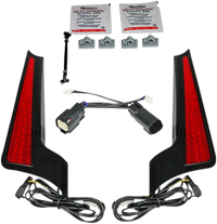 Thumbnail for CUSTOM DYNAMICS Fascia LED Light Panels - Black/Red CD-FASCIA-SS6RB