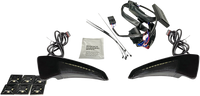 Thumbnail for CUSTOM DYNAMICS Sequential Tour Pak Seat Back Rest LED Lights - Black/Smoke - FLH CD-TPBR-14-SB
