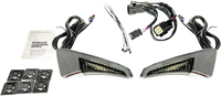 Thumbnail for CUSTOM DYNAMICS Sequential Tour Pak Seat Back Rest LED Lights - Chrome/Smoke - CVO CD-TPBR-14BCMSC