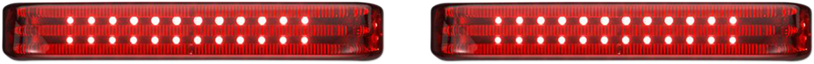 CUSTOM DYNAMICS Saddlebag LED Lights - Sequential - Black/Red PB-SBSEQ-SS6-BR