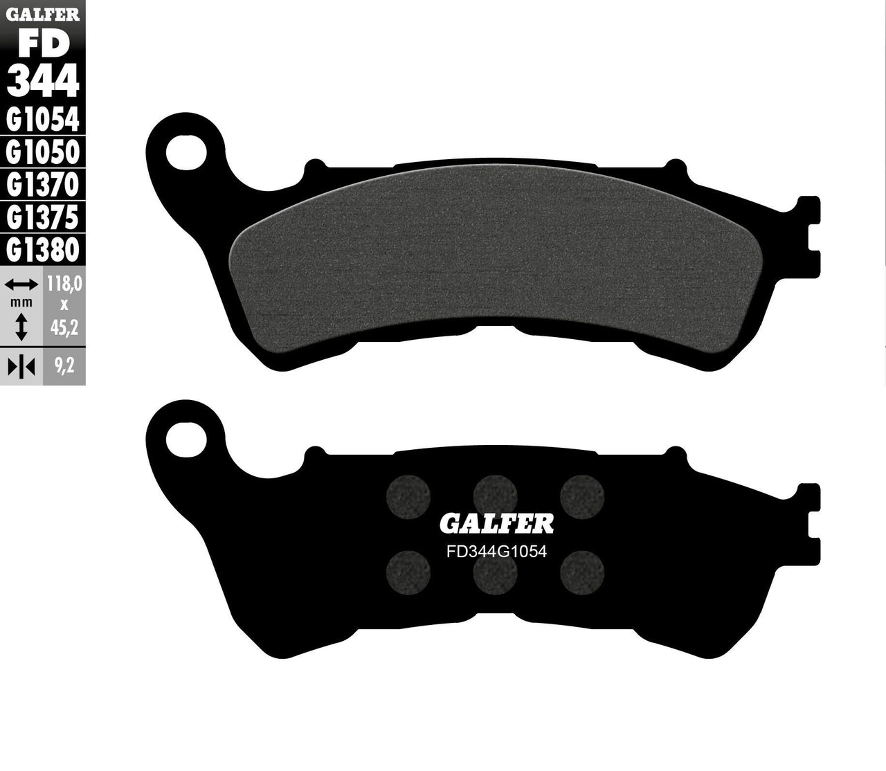 Brake Pads Semi Metallic Fd344g1054