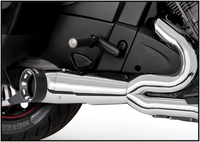 Thumbnail for 2 1 Turnout Slash Cut Chrome W/Blk Tip `20 Up Challenger