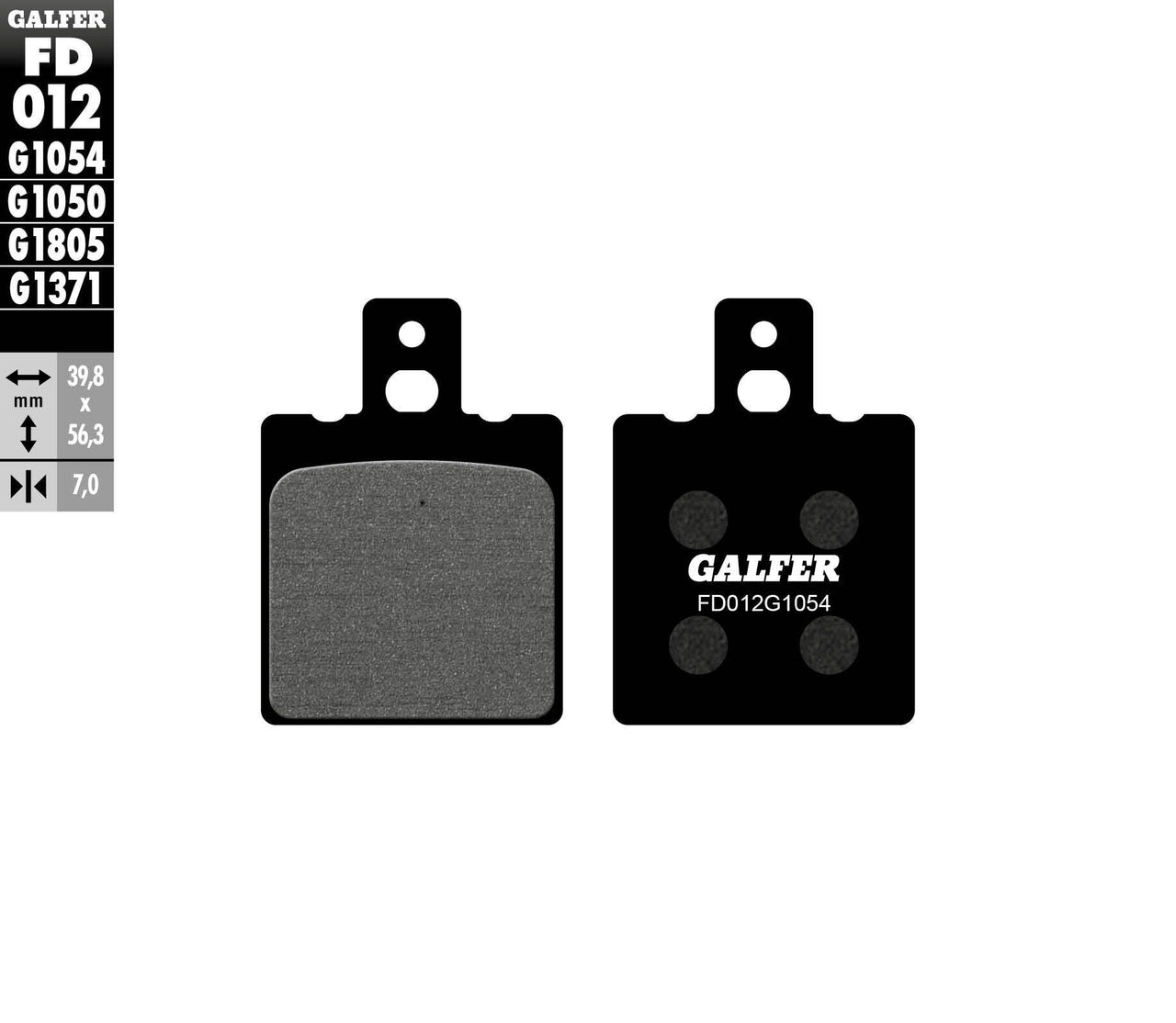 Brake Pads Semi Metallic Fd012g1054