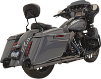 Thumbnail for BASSANI XHAUST DNT Straight Can Mufflers for M8 CVO - Chrome/Black 1F73DNT5