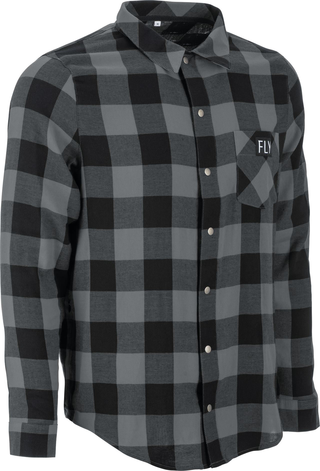 FLY RACING Fly Tek Flannel Black/Grey Large - Performance Flannel Shirt