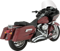Thumbnail for VANCE & HINES 2-into-2 Big Radius Exhaust System - Chrome 26082