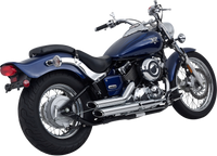 Thumbnail for VANCE & HINES Shortshots Staggered Exhaust System - Chrome 18519