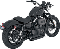 Thumbnail for VANCE & HINES Shortshots Staggered Exhaust System - Black 47219