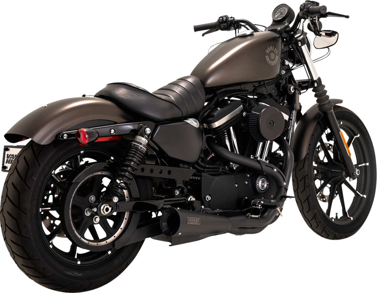 VANCE & HINES 2-into-1 Upsweep PCX* Exhaust System - Stainless Steel - Black 47328