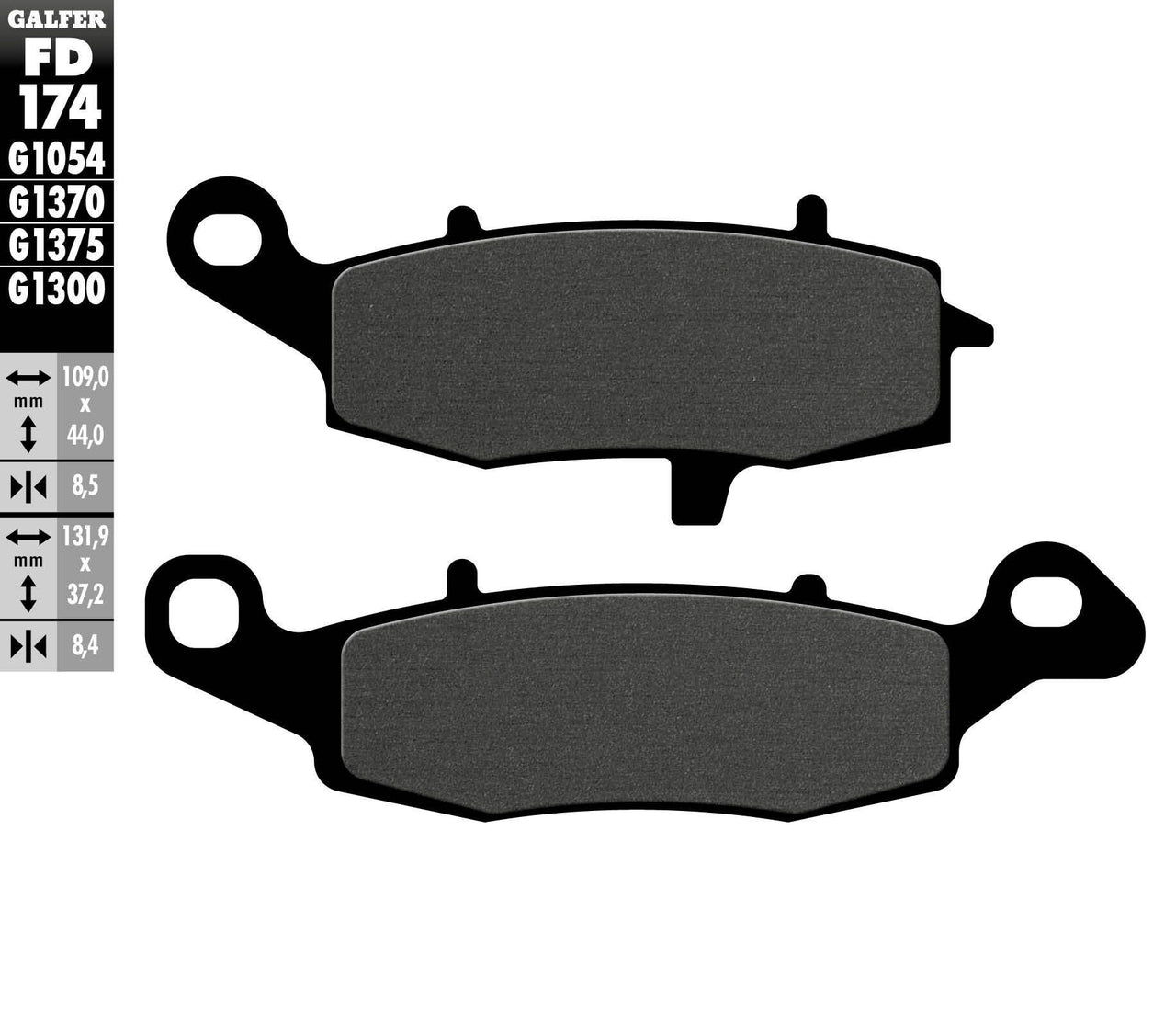 Brake Pads Semi Metallic Fd174g1054